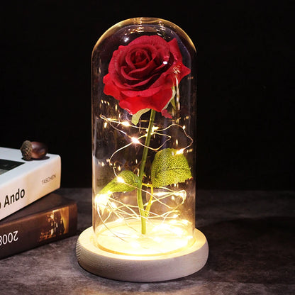ורד קסום בקופסת זכוכית