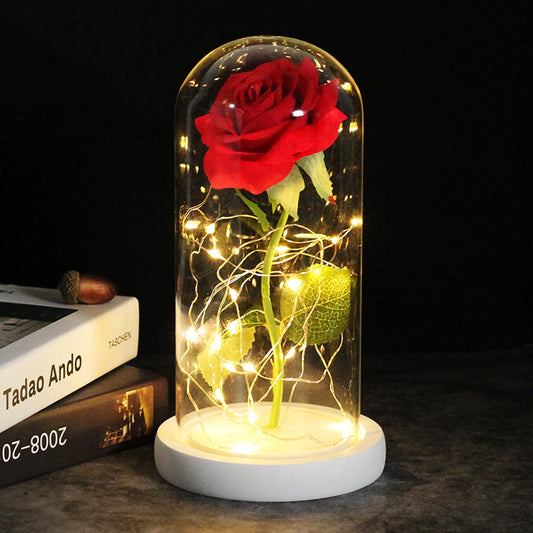 ורד קסום בקופסת זכוכית